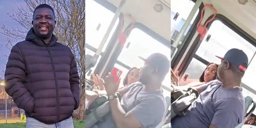 Seyi Law Reacts After He Was Spotted Collecting a Lady’s Number On Public Bus in the UK (Video)