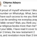 Nigerian Female Herbalist Slams People Sending Prayer And Bible Verses To Her