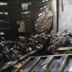 Fire Razes 15 Shops In Ogun Market, Injures One (Photos)