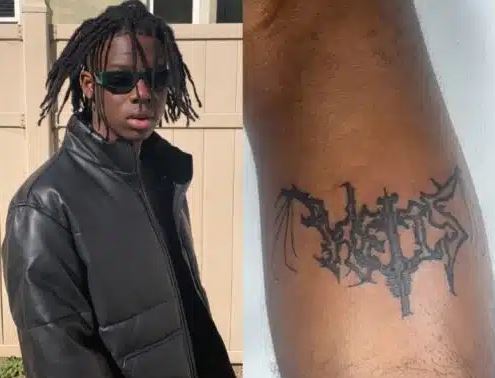 Die-hard Fan Tattoos Rema’s New Album Symbol On His Leg (Video)