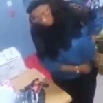 Lady Disgraced After She Was Caught Stealing From a Supermarket (Video)