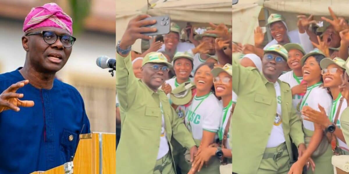 Corps Members Jubilate as Governor Sanwo-Olu Promises Each Corper N100K