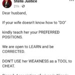 If Your Wife Doesn’t Know How To Do, Teach Her, Don’t Cheat