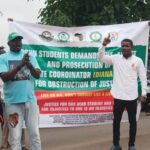 Ogun Students Protest Killing of Colleague by Hit-And-Run Driver (Photo)