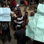 Youths Block Onitsha-Owerri Expressway Over Alleged Killing By Vigilante (Video)