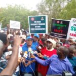 SSANU, NASU Members Clash With Security Personnel At Unity Fountain During Protest