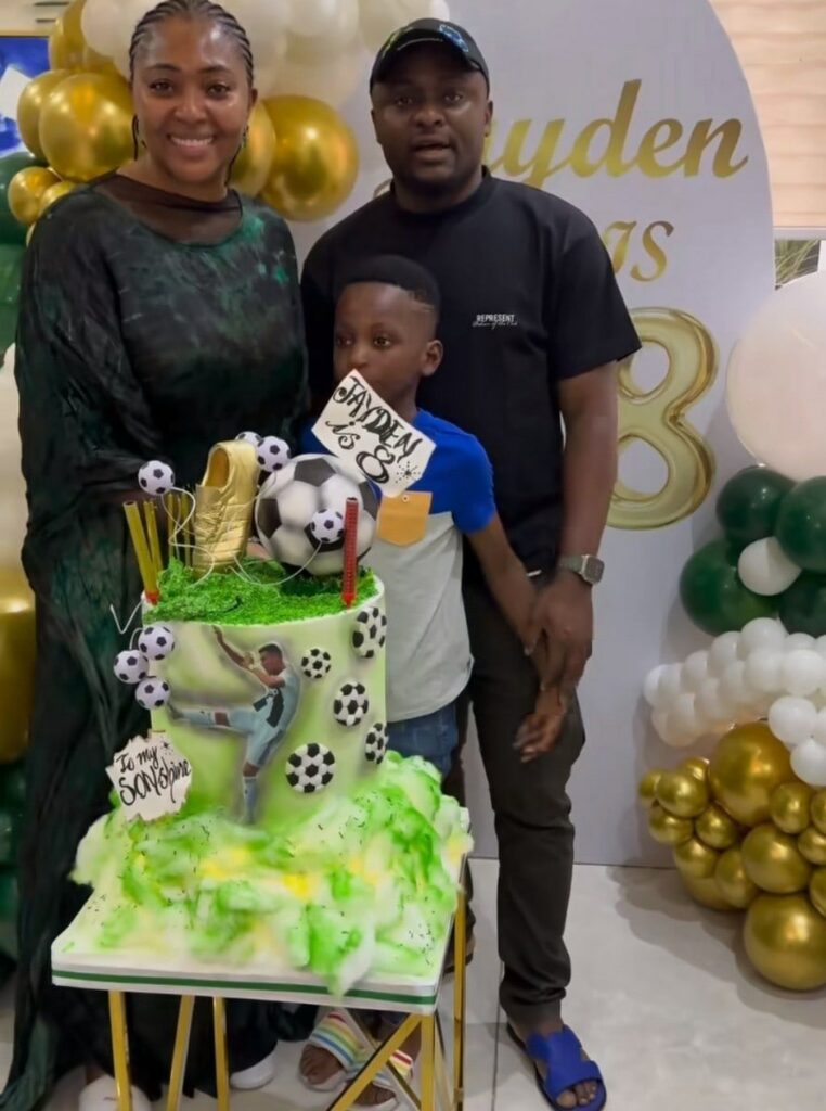 Ubi Franklin, Lilian Esoro Reunite to Celebrate Son’s 8th Birthday (Video)