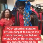 Nigerian Mum Causes Stir As Her Son Graduates From UK University (Video)