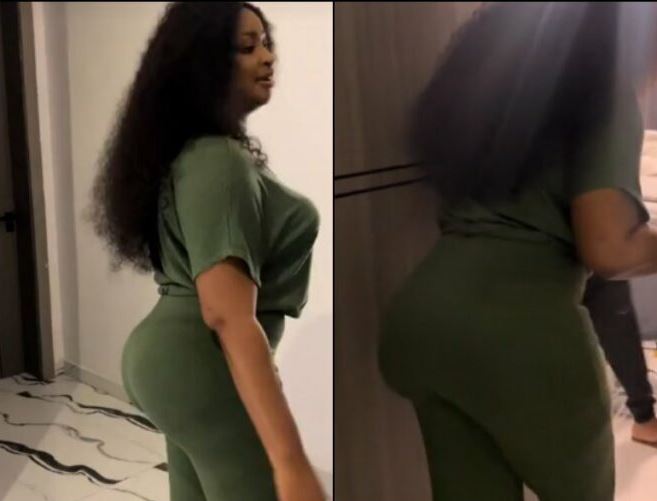 Actress Etinosa Stirs Reaction As She Puts Her Banging Body On Display (Video)