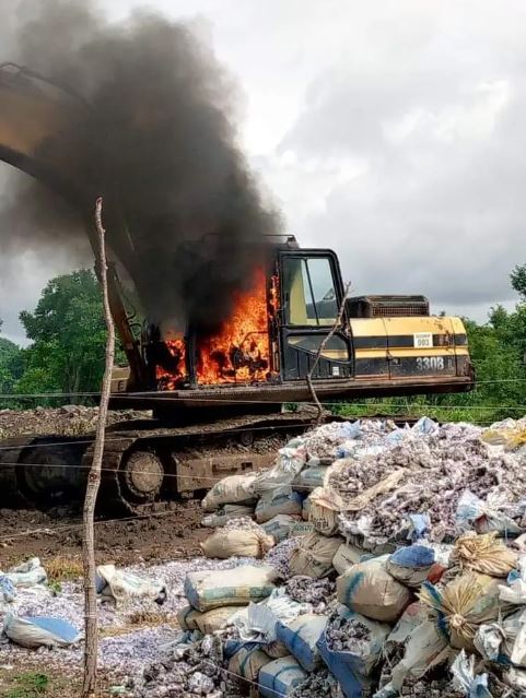 Taraba Govt Taskforce Sets Mining Camp Ablaze (Photos)