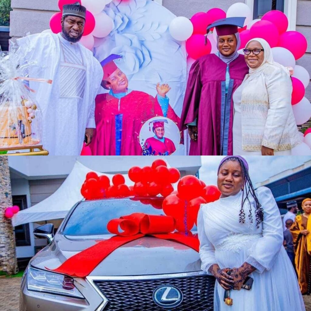 Nigerian Lawmaker, Gagdi Gifts Daughter Brand New SUV To Celebrate Her Graduation From Secondary School (Photos)