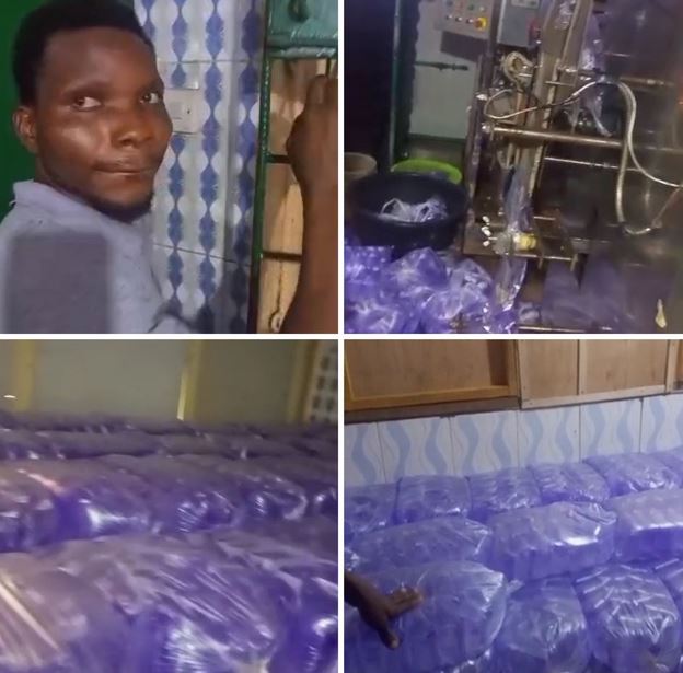 Suspects Arrested For Allegedly Using Brand Name And NAFDAC Number Of A Company To Produce Sachet Water In Lagos (Video)