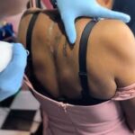 Lady Endures Pain As She Removes Tattoo Of Ex- boyfriend’s Face After Breakup (Video)