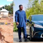 Nigerian Man Shares Inspiring Throwback Photos From Being A Bricklayer To Successful Man, Flaunts Expensive Car