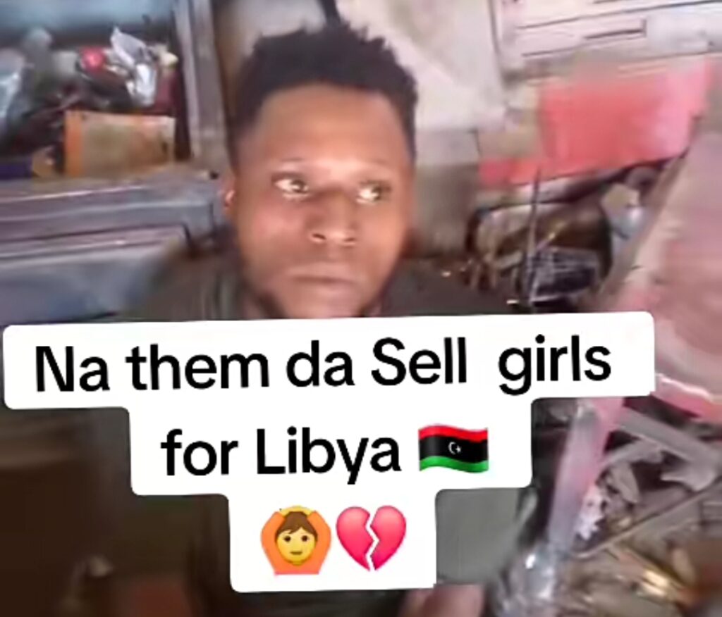 Nigerian Man Caught Red-Handed In Libya, Admits to Buying Girls for 70 Dinars and Selling for 4,500 (Video)