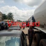 Drama As Female Truck Driver Blocks Highway In Abia To Protest Harassment (Photos)