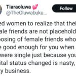 Disposing Of Female Friends Just Because Your Marital Status Changed Is Nasty