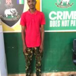 Bauchi Police Apprehend Man For Posing as Military Personnel to Defraud Victim (Photo)