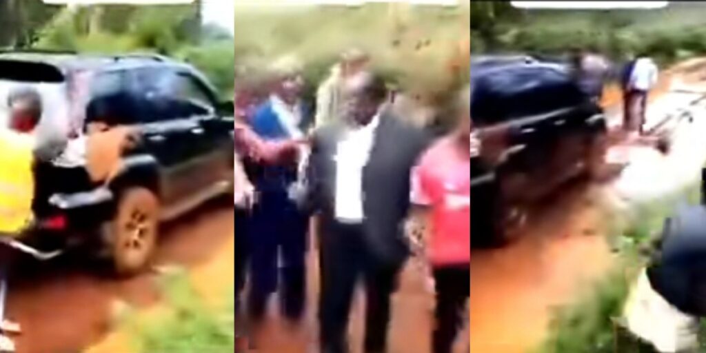 Kenyans Force Politician to Walk on Muddy Road After Failing to Fix It (Video)