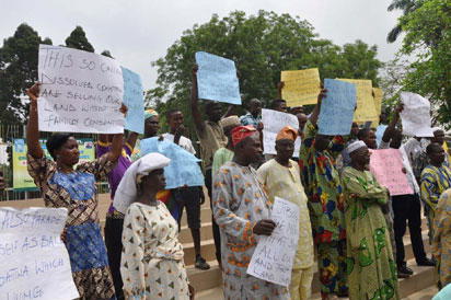 Family Protests Activities Of Land-Grabber, Abduction Of Kinswoman In Lagos