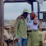 Heartwarming Moment Corps Member Appreciated Her Father By Storming His Block-making Factory (Video)