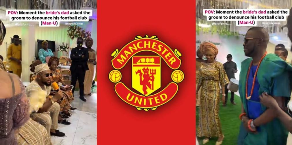 Bride’s Father Demands Groom Denounce Manchester United During Wedding (Video)