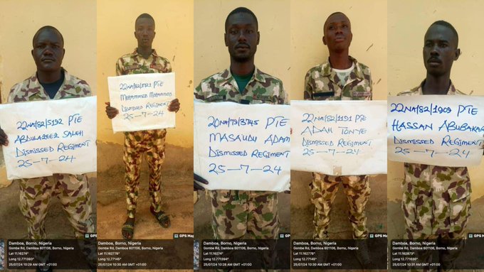 Nigerian Army Dismisses Six Soldiers For ‘Fleeing During Boko Haram Attack In Borno’ Over Alleged Lack Of Ammunition