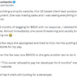 Nigerian Techie Recounts How He ‘Dealt’ With A US-Based Woman Who Failed To Pay Him For A Service He Rendered