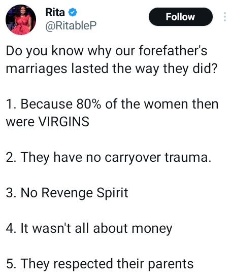 80% Of The Women Then Were Virgins