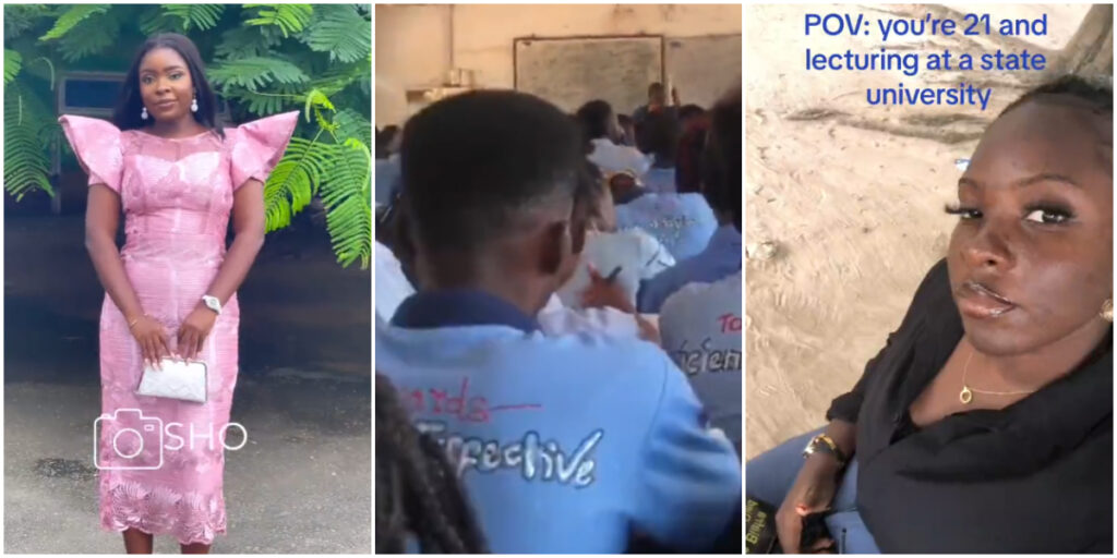 Trending Video of 21-year-old Female Lecturer Teaching at a Nigerian University