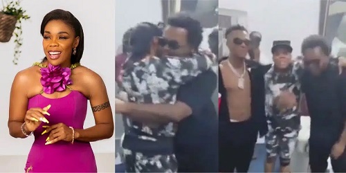 Nigerian Dancer, Kaffy Excited As She Meets Wizkid And Olamide (Video)