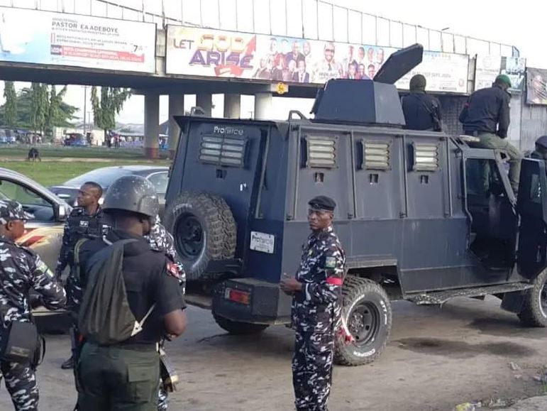 Protesters Nowhere In Sight As Security Men Converge In Effurun, Delta (Photos)