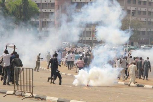 Protest Turns Violent In Kaduna As Protesters Set Ablaze KASTLEA Office, Loot Property