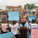 Photos of Yobe Youths Protesting Against Hunger and Hardship