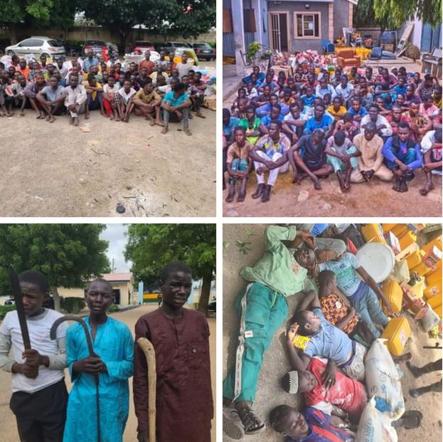 Kano Police Arrest 269 Suspects Over Looting, Destruction Of Govt And Public Properties (Photos)