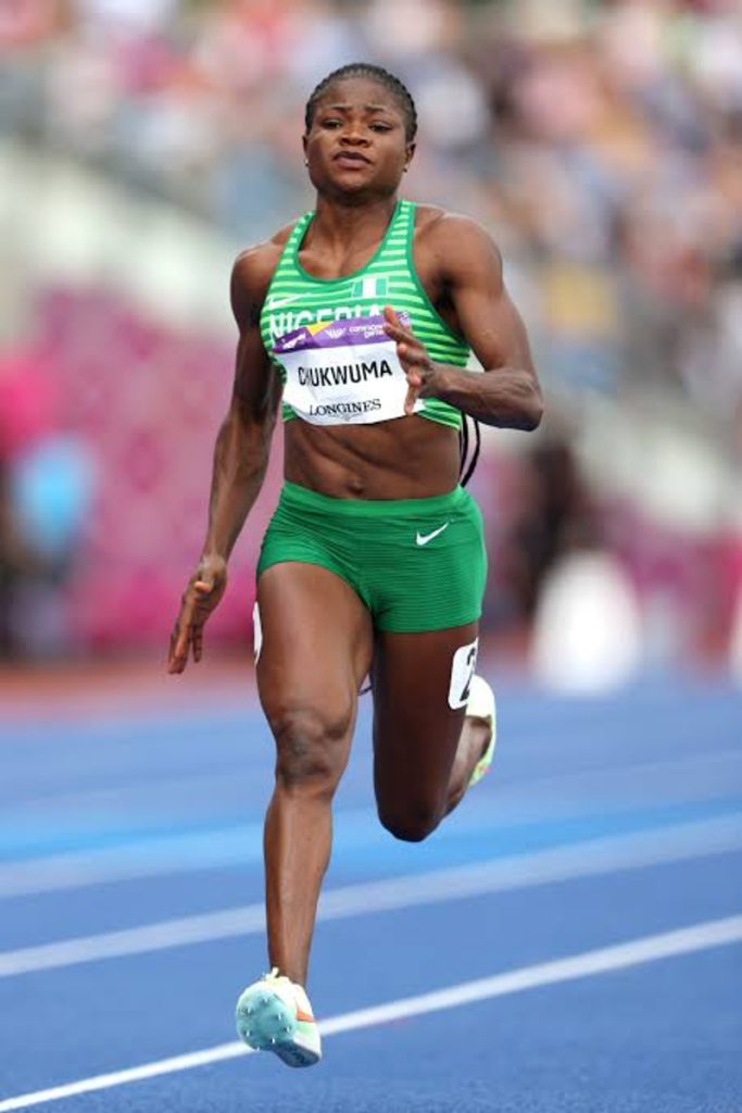 Nigeria’s Rosemary Chukwuma Qualifies For Women’s 100m Semifinals