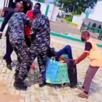 Police Officers Seen Brutalizing Protester On Wheelchair In Bauchi (Video)