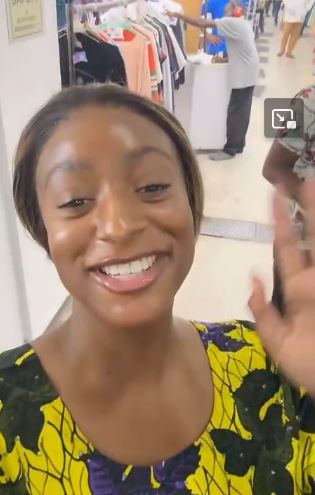 DJ Cuppy Visits Her Mum’s Dry Cleaning Factory (Video)