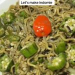 Mixed Reactions As Lady Prepares Noodles With Okra (Video)