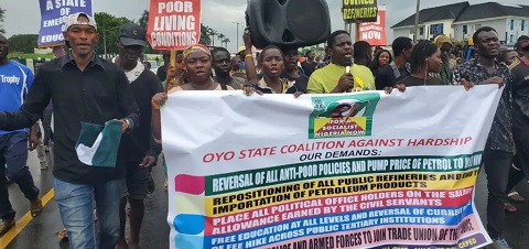 Despite Tinubu’s Broadcast, EndBadGovernance Protest Continues in Ibadan (Photo)