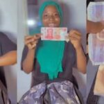 Vendor Celebrates After Finding Foreign Currencies in Bale of Clothes (Video)