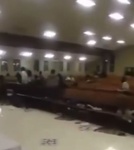 The Moment Some Congregants Were Robbed During Church Service In South Africa (Video)