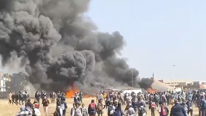 Angry School Kids Set Ablaze Controversial Pastor Mboro’s Church In South Africa (Video)