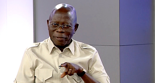 No Room For Military Takeover, Change Tinubu Govt – Oshiomhole