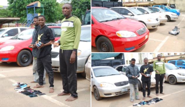 Police Arrest Car-snatching Syndicate In FCT, Recover 10 Stolen Vehicles, Laptops, Phones And Others