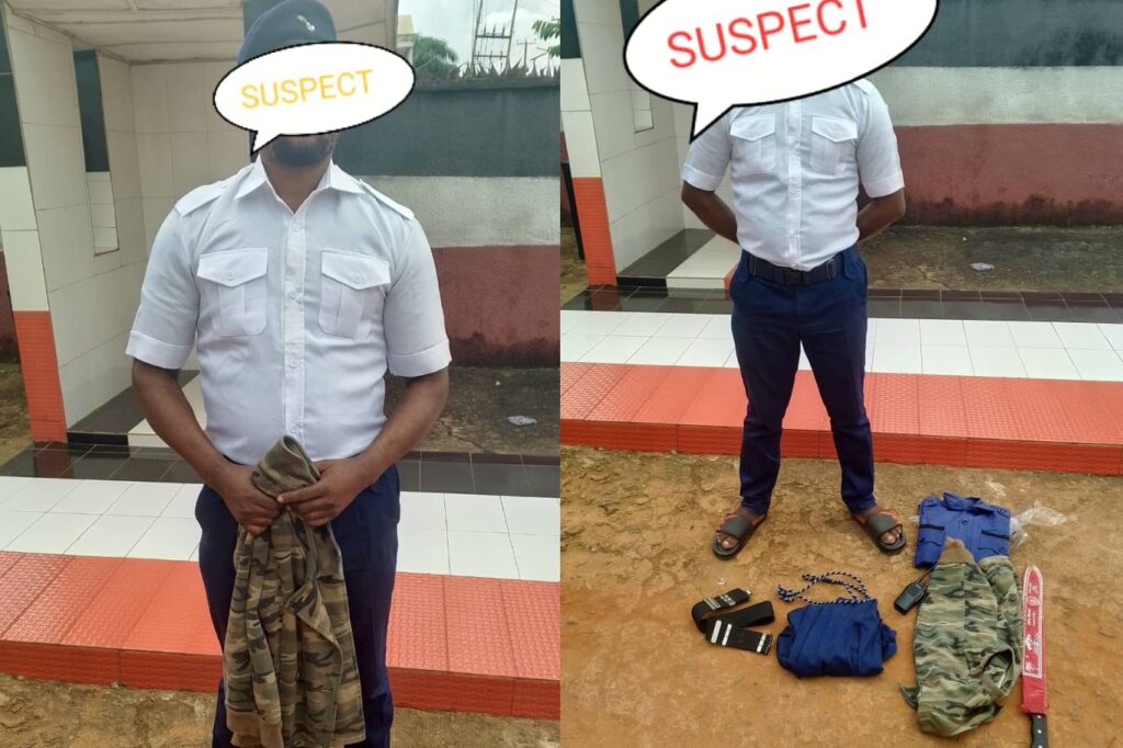 NSCDC Parades Fake Naval Officer In Anambra (Photo)