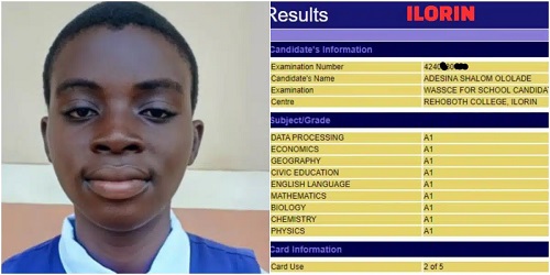 2023 WAEC Best Student Receives N1 million Cash Gift