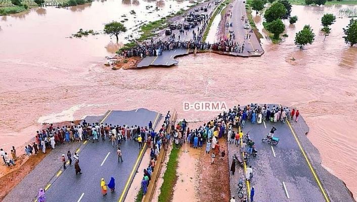 We’ll Tell Tinubu – Bauchi Governor Says As Flood Cuts Off Kano-Maiduguri Road (Photos)