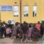 Video Of 27 Miscreants Who Were Arrested At Oshodi Bus Terminals