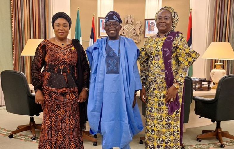 President Tinubu Receives Outgoing Head Of Civil Service, Folasade Yemi-Esan And The Incoming, Esther Walson-Jack